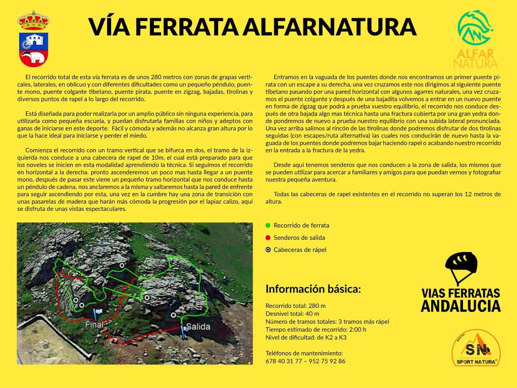 croquis-via ferrata alfarnatura