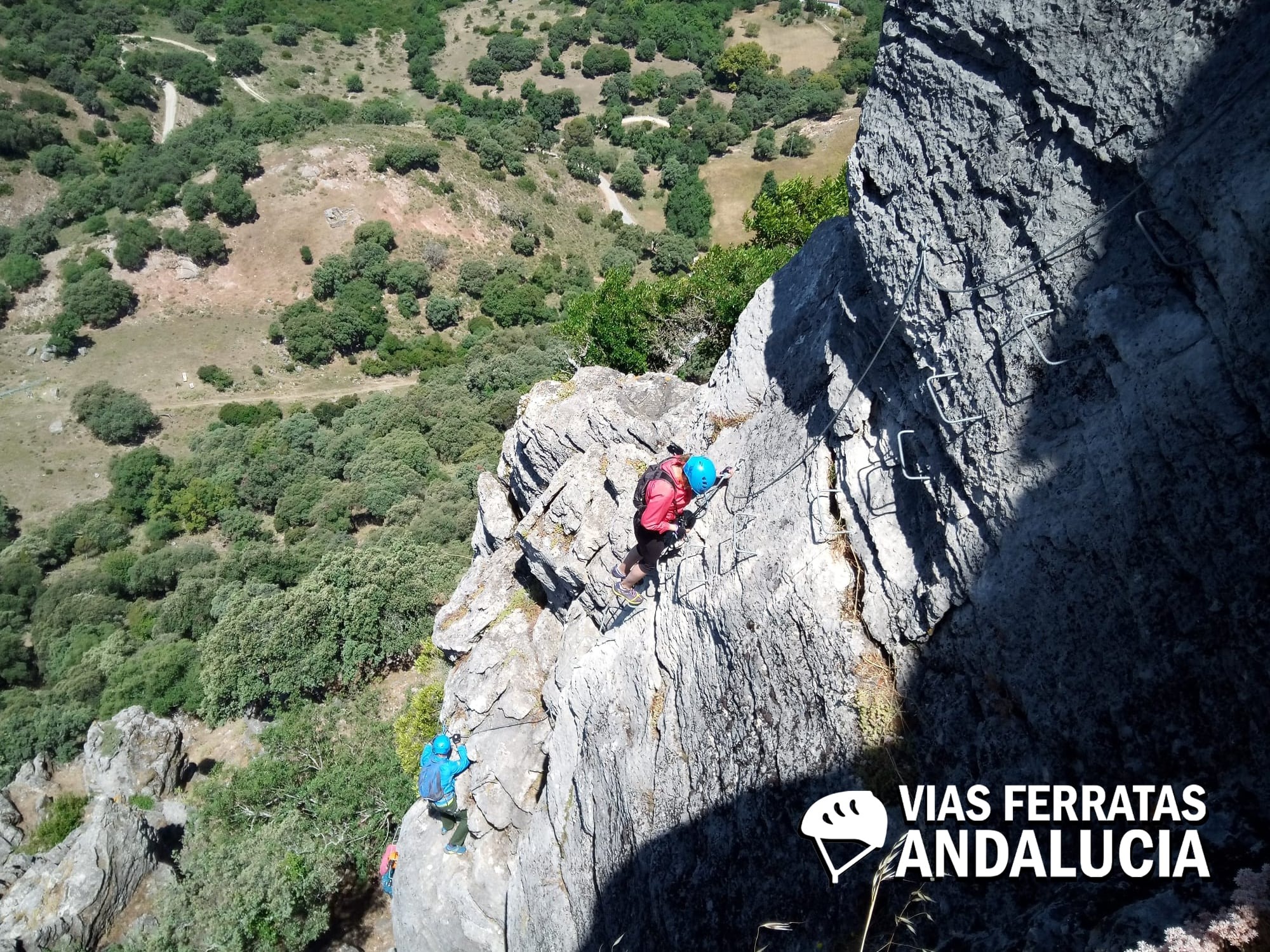 Último tramo en la Vía Ferrata Hacho de Gaucín